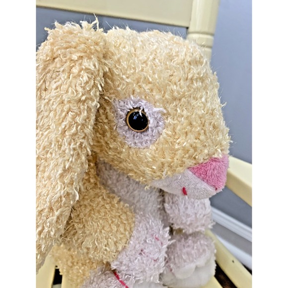 Dan Dee Plush Bunny Yellow White Rabbit Easter Collector's Choice Floppy Ears - Picture 6 of 8